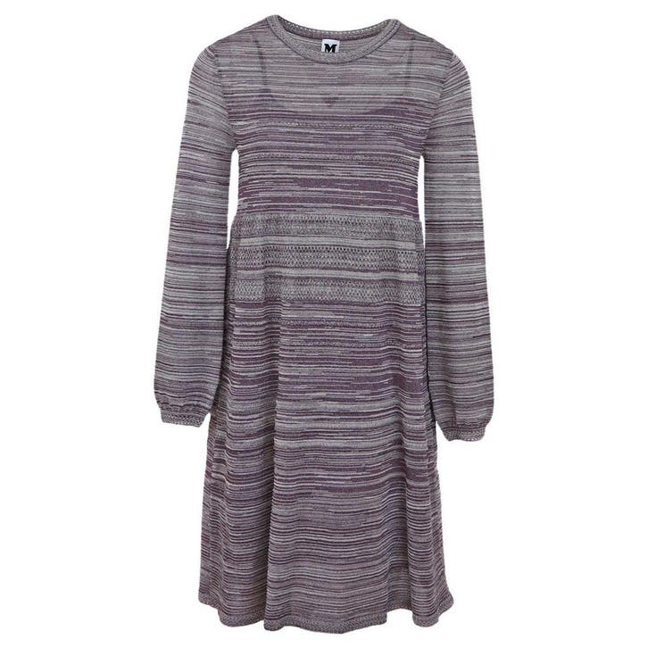 M Missoni • grijs gestreepte jurk • 34 (IT40), Kleding | Dames, Jurken, Grijs, Nieuw, Maat 34 (XS) of kleiner, Verzenden