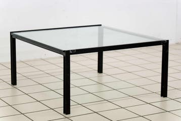 Design Salontafel Metaal en Glas, Huis en Inrichting, Tafels | Salontafels, Ophalen of Verzenden, Nieuw