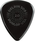 Jim Dunlop Prime Grip Delrin® 500 plectrum 2.00 mm 12-pack, Ophalen of Verzenden, Nieuw, Elektrische gitaar