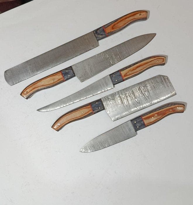 Keukenmes - Japanse keuken- en BBQ-messenset (HW 069) -, Antiek en Kunst, Antiek | Keukenbenodigdheden