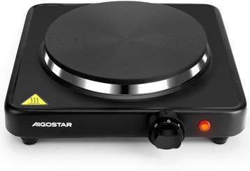 Kookplaat vrijstaand - Elektrische kookplaat - 1500W - Zwart, Witgoed en Apparatuur, Verzenden, Zo goed als nieuw