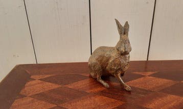 P. Chenet - Beeld, Haas - 10 cm - Brons, Antiek en Kunst