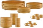 2dekans | SCANDI Compleet Servies - 36 stuks - Oker, Huis en Inrichting, Keuken | Servies, Ophalen of Verzenden, Zo goed als nieuw