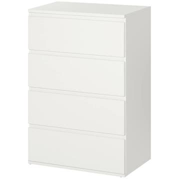 TRUUSK Ladekast Sideboard - 4 Lades - Kantelveilig - Wit - 5, Verzenden, Nieuw