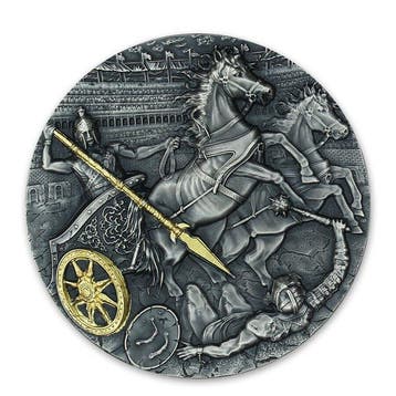 Niue. 5 Dollars 2019 Chariot - Rydwan Warfare, 2 Oz (.999)