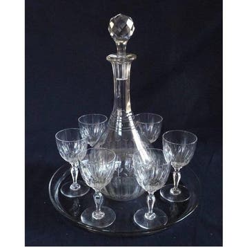 Baccarat - Drinkservies voor 6 (7) - Lodewijk XVI-model -