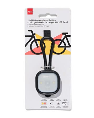 HEMA USB fietslampje voor- en achter, Verzenden, Nieuw