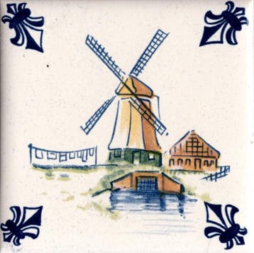 KLM Airline Business Class Delft Blue Tile Coaster - 75×75, Verzenden, Zo goed als nieuw
