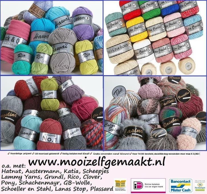 Brei en haakgaren, meer dan 10.000 kleuren en soorten, Hobby en Vrije tijd, Breien en Haken, Breien of Haken, Wol of Garen, Nieuw
