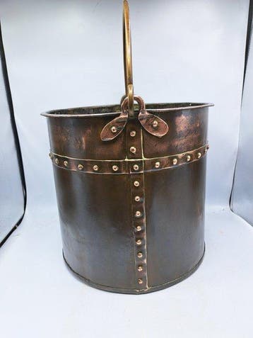 Emmer - Melkemmer/Houtbak - Koper - Aker/Nagelemmer, Antiek en Kunst