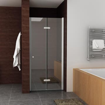 BWS Vouwbare Nisdeur Rechts 80x202 cm 8mm NANO Harmonica, Ophalen of Verzenden, Nieuw, Douche