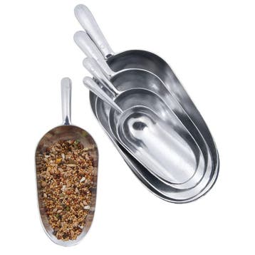 Aluminium voerschep 185 ml, Dieren en Toebehoren, Vogels | Hokken en Kooien, Ophalen of Verzenden, Nieuw