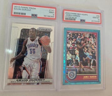 NBA Stars Lot: 2013 Prizm Kevin Durant PSA 9 MINT & 2022, Nieuw