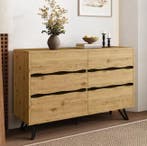 Ladekast met 6 Lades – Modern Houten Dressoir 120×40×75,5 cm, Huis en Inrichting, Verzenden, Nieuw