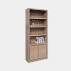 123Kast - Vakkenkast Manhattan 01 - 100x40x240H cm - eiken f, Verzenden, Nieuw