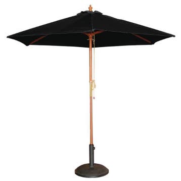 Zwarte Parasol rond Ø 2,5 meter, Verzenden, Nieuw in verpakking