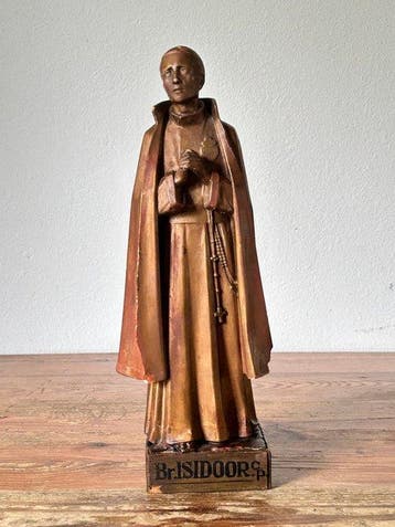 sculptuur, Broeder Isidoor - 38 cm - Gips - 1920