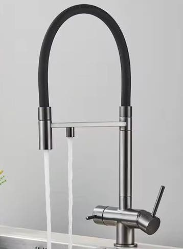 Chroom Messing Keukenkraan met 2 Standen & 360° Uitloop, Doe-het-zelf en Verbouw, Sanitair, Verzenden, Nieuw