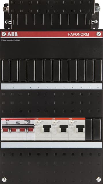 ABB HAF HD-H44-222-40.40.40 3-fase 1 HS 40A 4P 3 ALS 63A 4P, Ophalen of Verzenden, Nieuw, Groepenkast