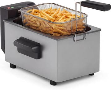 Professionele Frituurpan RVS | Laatste Stuk!, 3 tot 4 liter, Ophalen of Verzenden, Zo goed als nieuw