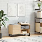 vidaXL Platenkast 85x38x48 cm bewerkt hout sonoma, Verzenden, Nieuw