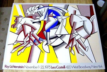 Roy Lichtenstein - The Red Horseman - Jaren 1970, Antiek en Kunst