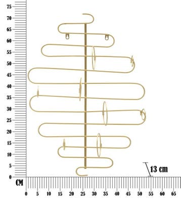 WAND FLESSENHOUDER ALID CM 53X13X72 - 1426030000, Huis en Inrichting, Ophalen of Verzenden, Nieuw