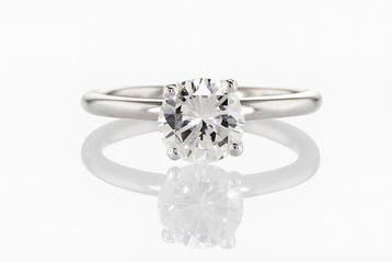 Ring - 14 karaat Witgoud - 1.12ct. tw. Diamant (Natuurlijk), Nieuw