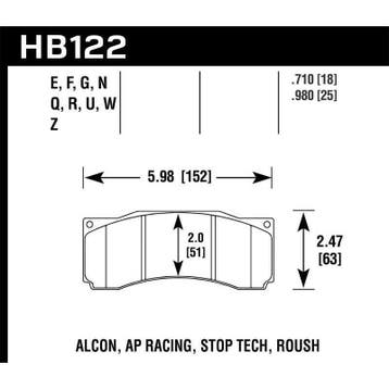 Hawk Stoptech ST-60 Caliper DTC-60 Race Brake Pads, Auto-onderdelen, Ophalen of Verzenden, Nieuw
