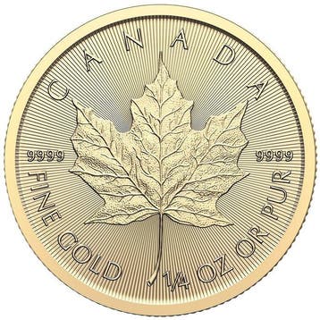 1/4 oz - Goud .999 - Goldmünze Maple Leaf Random Years -