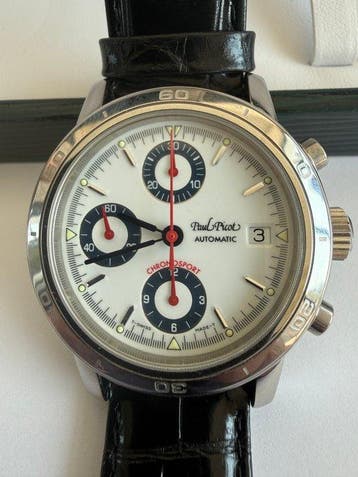 Paul Picot - Chronosport Valjoux 7750 - 4065-0162 - Heren -, Nieuw