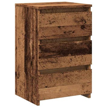 vidaXL Nachtkastje 40x35x62,5 cm bewerkt hout oud, Verzenden, Nieuw, Hout