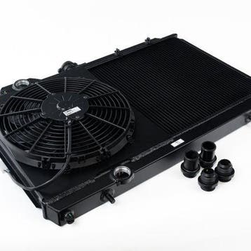 CSF 01-07 Mitsubishi Evo 7/8/9 Full-Slim Radiator w/12in Fan, Auto-onderdelen, Motor en Toebehoren, Ophalen of Verzenden, Nieuw