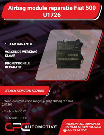Airbag module reparatie Fiat 500 Fiat Punto Ford Ka U1726, Auto-onderdelen, Ophalen of Verzenden, Nieuw, Fiat