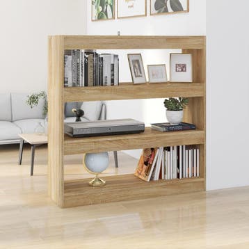 vidaXL Boekenkast/kamerscherm 100x30x103 cm sonoma, Huis en Inrichting, Kasten | Boekenkasten, 100 tot 150 cm, Verzenden, 100 tot 150 cm