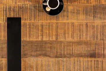 Massieve salontafel IRON CRAFT 100cm bruin naturel mangohout, Huis en Inrichting, Ophalen of Verzenden, Nieuw