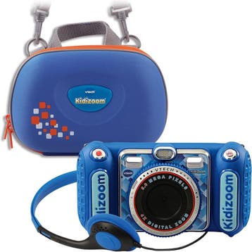 VTech KidiZoom Duo DX - Blauw | Retourdeal 34% Korting, Ophalen of Verzenden, Zo goed als nieuw, Elektronica, Met licht
