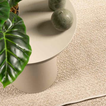 vidaXL Vloerkleed ZIZUR beige binnen en buiten 80x250 cm, Verzenden, Nieuw, Beige