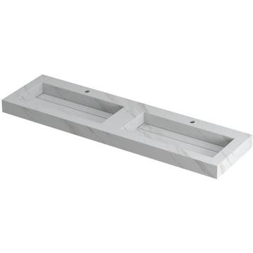 INK Pitch Wastafel Keramische Slab Bak Dubbel met Drain en, Doe-het-zelf en Verbouw, Ophalen of Verzenden, Nieuw