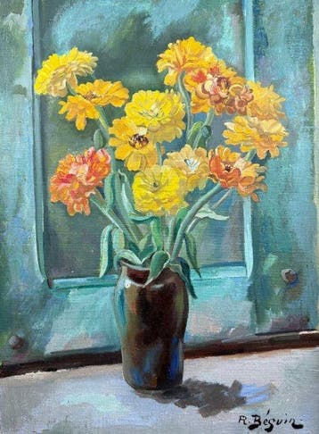 Rene. Beguin (1892-1947) - Flower Bouquet