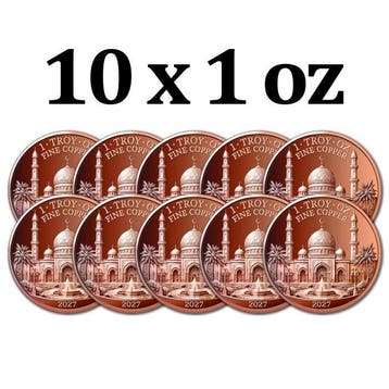 Verenigde Staten. 10 x 2027 1 oz Shahada Mosque Copper Round