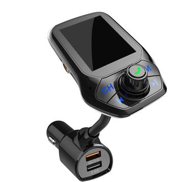 DrPhone BC25 - Draadloze FM Bluetooth Adapter - Oplader - Bl, Verzenden, Nieuw