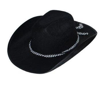 Cowboy hoed zwart met koord, Kleding | Dames, Carnavalskleding en Feestkleding, Ophalen of Verzenden, Nieuw