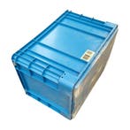 Palletaanbieding 20 stuks: eurobak 600x400x400 blauw,, Gebruikt, 40 tot 60 cm, 50 tot 75 cm, Bak of Kist