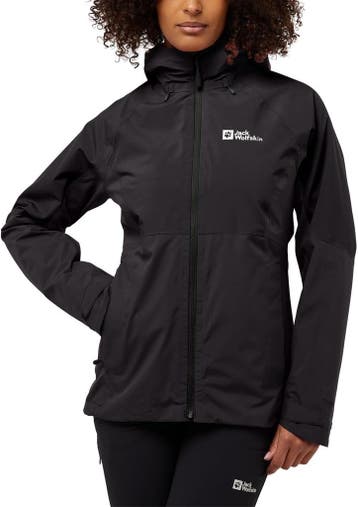 Jack Wolfskin 3-in-1 Jas Zwart | Retourdeal 35% Korting, Maat 38/40 (M), Zwart, Nieuw, Ophalen of Verzenden