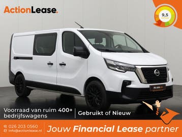 Nissan Primastar Dubbel cabine L2 H1 2023 Diesel, Auto's, Zwart, Wit, Nieuw, Dealer onderhouden