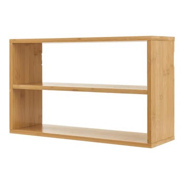 [en.casa] Wandrek keukenrek Gol 50x15x30 cm bamboe, Verzenden, Nieuw
