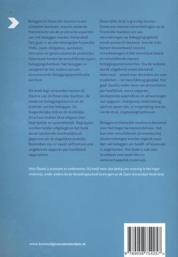 Beleggen en financiële markten 9789058754257 Hans Buunk, Verzenden, Gelezen, Hans Buunk