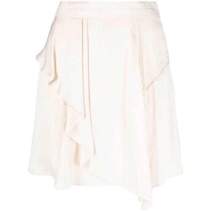 IRO • ecru rok Bealie • L (FR42), Kleding | Dames, Rokken, Wit, Nieuw, Maat 42/44 (L), Verzenden