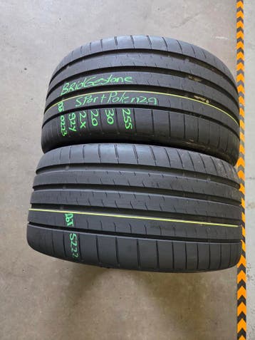 255/30/20 92Y BRIDGESTONE ZOMERBANDEN 6MM PROFIEL 2X, Ophalen, Gebruikt, 255 mm, Band(en)